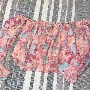 Forever 21 Floral off the shoulder top